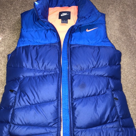 blue nike coat